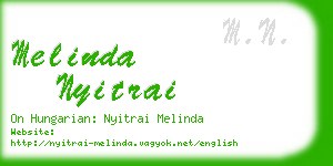 melinda nyitrai business card